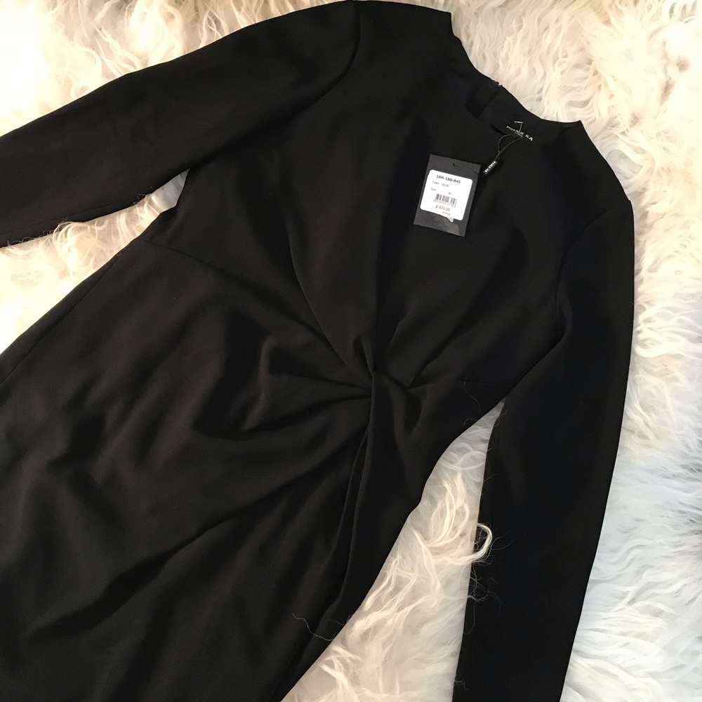 Paule Ka Womens Black Ruched 3 Formal Dress - Picture 3 of 7